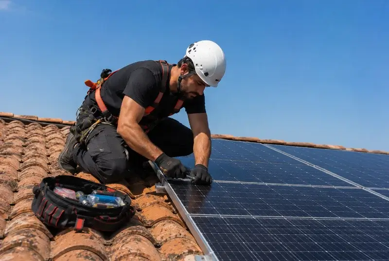 Maintenance et monitoring de panneaux solaires à Gruissan
