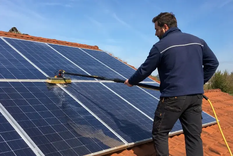 Nettoyage et entretien de panneaux solaires à Gruissan